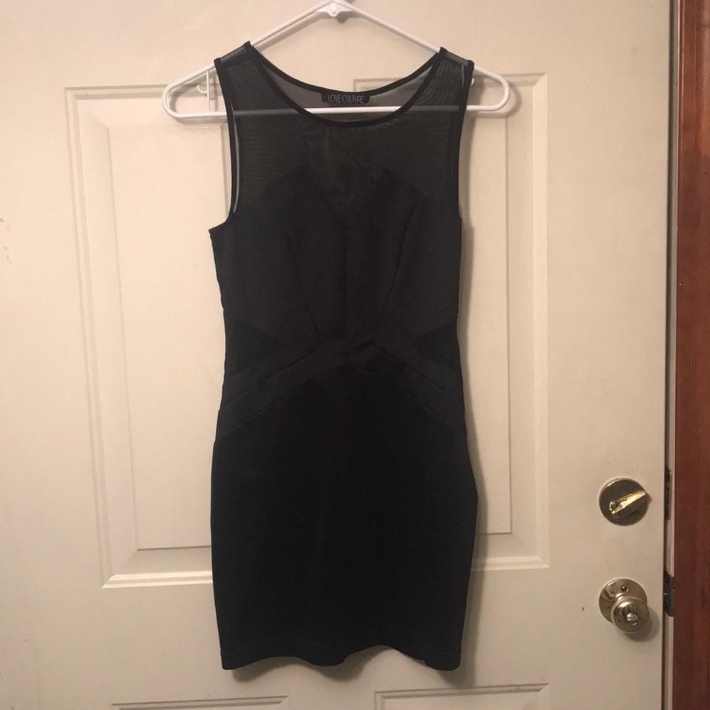 Love culture mesh cut out dress